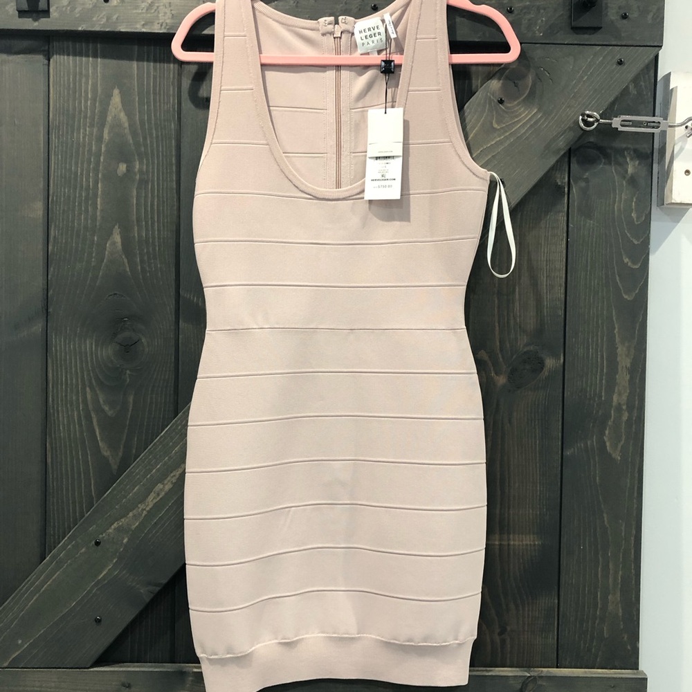 Herve Leger Cameo Bandage Dress